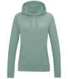 JH001F Ladies Hoodie Dusty Green colour image